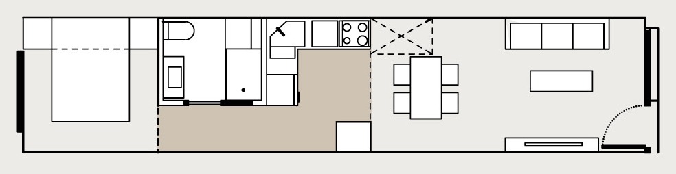 Plano de la vivienda de acceso